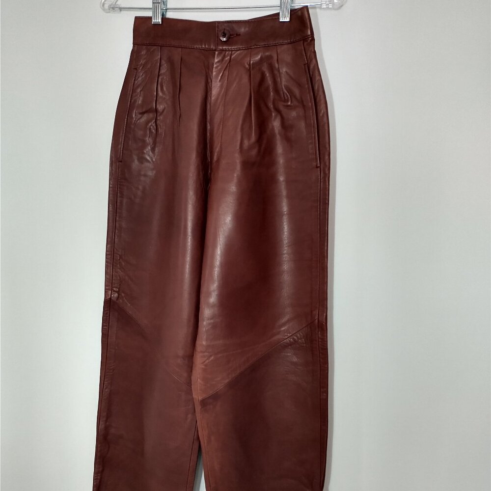 NWOT Vintage Ann Taylor Genuine Leather Pants Size 4